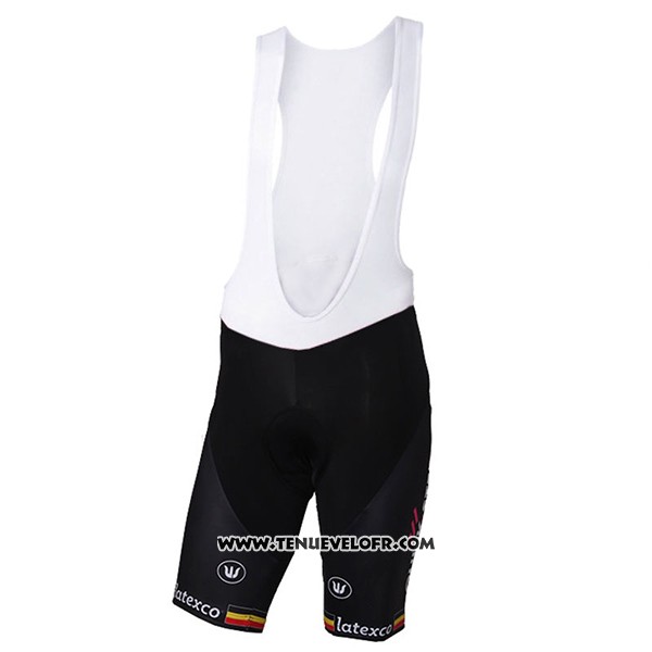 2017 Maillot Ciclismo Quick Step Floors Champion Belgique Manches Courtes et Cuissard